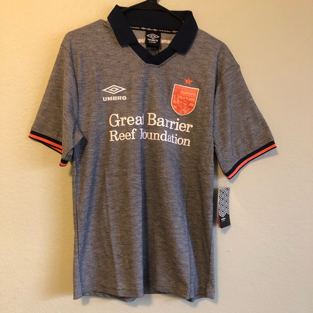 UMBRO Premier X Coral Studios Away Soccer Jersey Size Medium